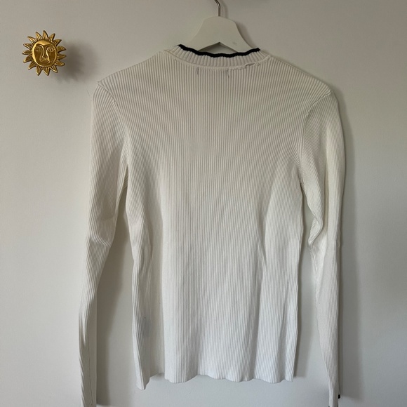 Suzy Shier - High Collar Ribbed Sweater - Picture 2 of 5